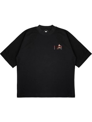 Pure Effect Unisex Oversize Forest Gump Tv Show Baskılı Boxy Fit Kalın Kumaşlı (240GSM) T-Shirt