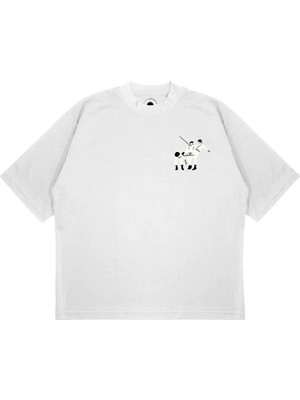 Pure Effect Unisex Oversize A Clockwork Orange Tv Show Baskılı Boxy Fit Kalın Kumaşlı (240GSM) T-Shirt