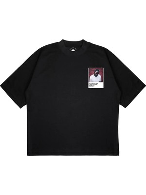 Pure Effect Unisex Oversize Kendrick Pantone Baskılı T-Shirt