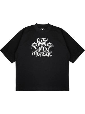 Pure Effect Unisex Oversize The Dog Baskılı T-Shirt