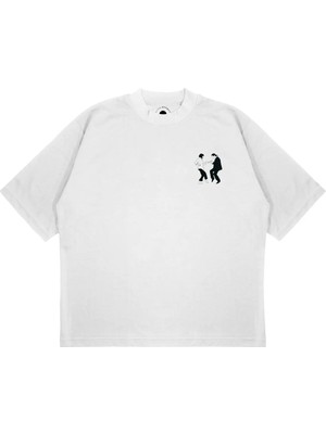 Pure Effect Unisex Oversize Pulp Fıctıon Tv Show Baskılı Boxy Fit Kalın Kumaşlı (240GSM) T-Shirt