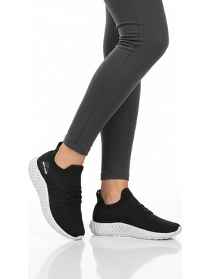 Pierre Cardin Siyah Beyaz Fileli Hafif Kolay Giyilebilir Unisex Spor Ayakkabı PC-32711 G