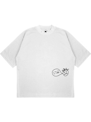 Pure Effect Unisex Oversize I Paıd Travıs Baskılı Boxy Fit Kalın Kumaşlı T-Shirt