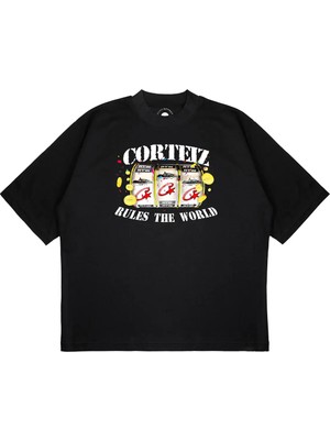 Pure Effect Unisex Oversize Corteız Rulet Baskılı T-Shirt
