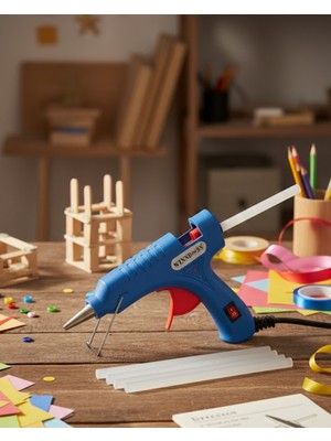 Ev ve El Işi Çalışmaları Için 20W Silikon Tabancası 7.5 mm Uyumlu 5 Adet Hediye Silikon