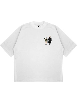 Pure Effect Unisex Oversize Leon Tv Show Baskılı Boxy Fit Kalın Kumaşlı (240GSM) T-Shirt