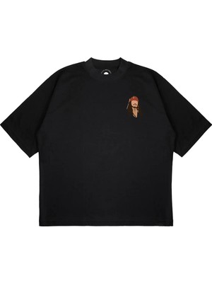Pure Effect Unisex Oversize The Pırates Of Tv Show Baskılı Boxy Fit Kalın Kumaşlı (240GSM) T-Shirt