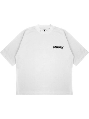 Pure Effect Unisex Oversize Çubuk Dondurma Baskılı T-Shirt