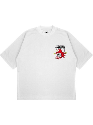 Pure Effect Unisex Oversize Hokkabaz Baskılı T-Shirt