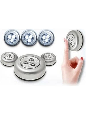 Uravas Store Kablosuz Spot Dokunmatik Lamba (3 Adet)