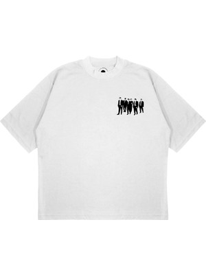 Pure Effect Unisex Oversize Reservoır Dogs Tv Show Baskılı Boxy Fit Kalın Kumaşlı (240GSM) T-Shirt