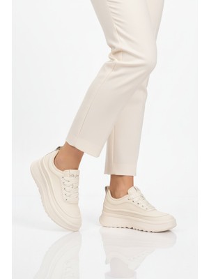 Guja Bej Bağcıklı Hafif Casual Ayakkabı 26Y373 G