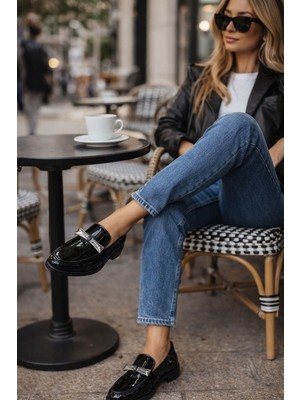 Rugano 7121 Hakiki Deri Kahverengi Rugan Tokalı Bayan Ayakkabı