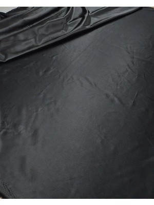Kumaş Parça Siyah Renkte Astarlık Saten Kumaş 150X300CM
