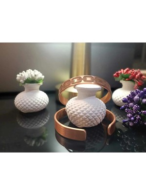 Home El Işçiliği Saf Bakır Zincir Desenli Kelepçe Bileklik