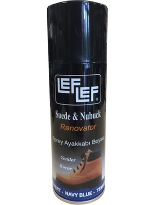 Delixa Nuri Leflef Süet Nubuk Boyası Yenileyici Koruyucu Sprey (200 Ml) (Lacivert)