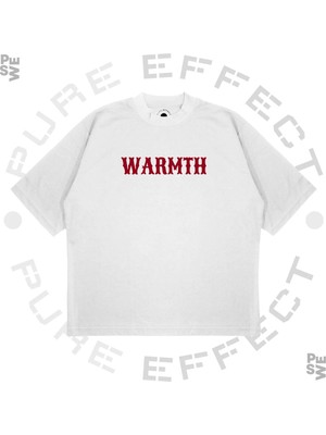 Pure Effect Unisex Oversize Divine Warmth Baskılı Boxy Fit Kalın Kumaşlı T-Shirt