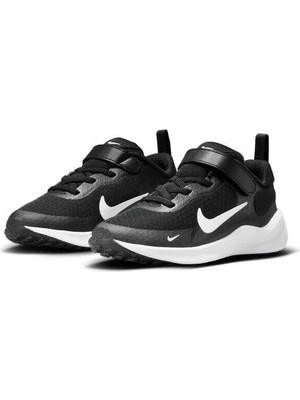 Nike Revolution 7 (Psv) Çocuk Siyah Spor Ayakkabı - Cırt Cırtlı ve Esnek Bağcıklı -| FB7690-003