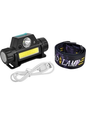 Zemira Kafa Lambası 8 Saat Dalı Şarjlı Sensörlü Mıknatıslı Kafa Feneri