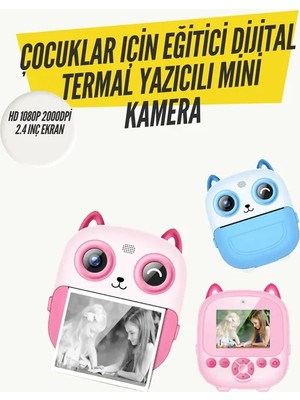 Zemira 2.4” Ekranlı Mini Kamera – 1080P Kayıt + Mürekkepsiz Yazdırma