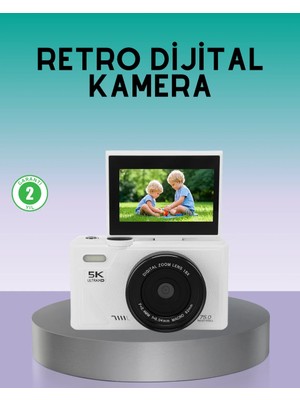 Zemira Wifi Bağlantılı 5k Hd Dijital Kamera 75MP Otofokus