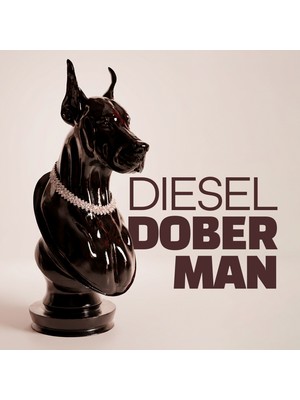 The Shogun Dıesel Doberman Dekoratif Doberman Büst