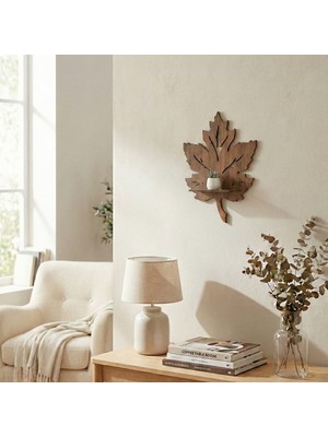 Ay Işığı Store Dekoratif Yaprak Duvar Rafı