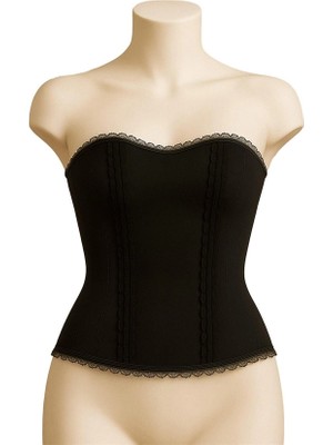 Aria's Closet Arias Closet Siyah Mı Emay 9155 Fırfırlı Terletici Büstiyer