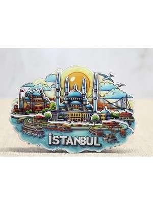 Marsilyan Ahşap Istanbul Temalı Magnet ALK4598