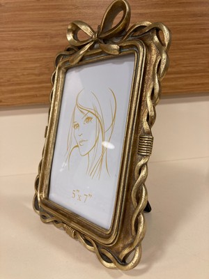 Resim Çerçevesi Dikdörtgen Fiyonk Model Renk Antik Altın 13X18 cm