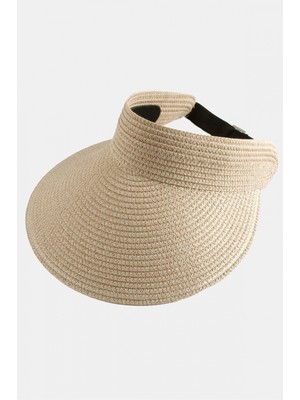 Marsilyan Kasketli Hasır Plaj Şapkası