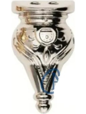 MiraLive Minare Ahşap, Sunta Sandık Ayağı, Kutu Ayak 3 cm - Nikel