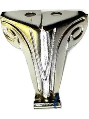 MiraLive Moda Sac Ahşap, Sunta Sandık Ayağı, Kutu Ayak 2,5 cm - Nikel