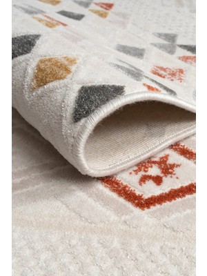 Ecosia NEHIR9453 %100 Akrilik Renkli Parlak Makine Yolluk Mutfak Koridor Salon Yatak Odası Halısı