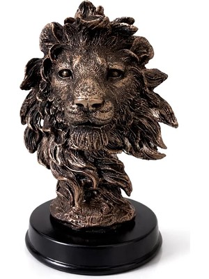 Uravas Store 13X9 cm Polyester Aslan Büstü