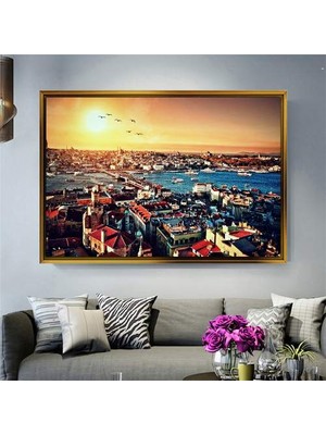 Giyense Altın Çerçeveli Dekoratif Tablo NYY1958