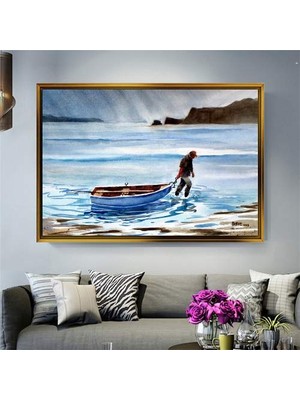 Giyense Altın Çerçeveli Dekoratif Tablo NYY1560