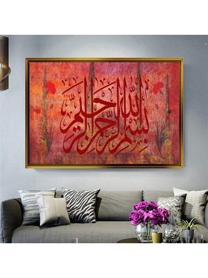 Giyense Altın Çerçeveli Dekoratif Tablo NYY449