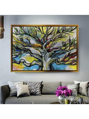 Giyense Altın Çerçeveli Dekoratif Tablo NYY600