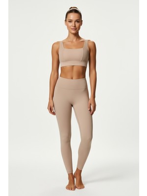 Noonfıt Yüksek Bel Toparlayıcı Tayt & V Sırt Destekli Spor Sütyeni - Sculpt Set