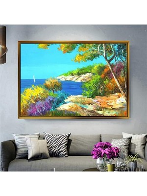 Giyense Altın Çerçeveli Dekoratif Tablo NYY77