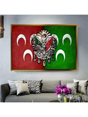 Giyense Altın Çerçeveli Dekoratif Tablo NYY372