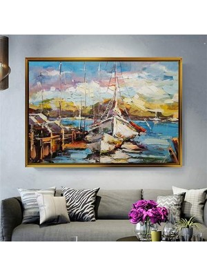 Giyense Altın Çerçeveli Dekoratif Tablo NYY212