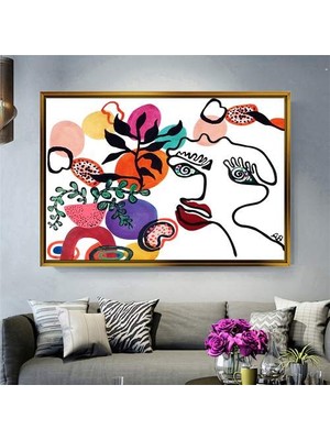 Giyense Altın Çerçeveli Dekoratif Tablo NYY239