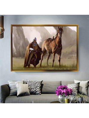 Giyense Altın Çerçeveli Dekoratif Tablo NYY1465