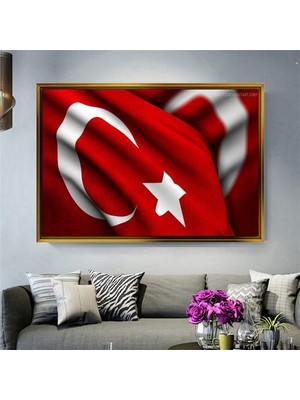 Giyense Altın Çerçeveli Dekoratif Tablo NYY1980