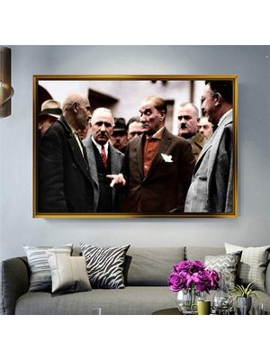 Giyense Altın Çerçeveli Dekoratif Tablo NYY1498