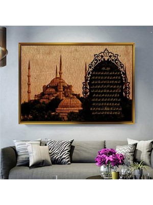 Giyense Altın Çerçeveli Dekoratif Tablo NYY367