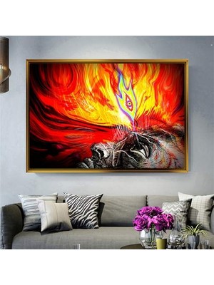 Giyense Altın Çerçeveli Dekoratif Tablo NYY214