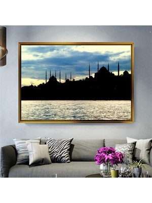 Giyense Altın Çerçeveli Dekoratif Tablo NYY1282